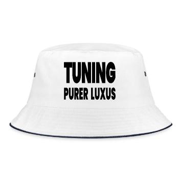 tuning - Bucket Hat - white/navy - Front