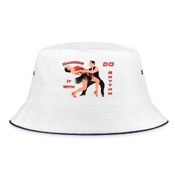 Dancers_Do_It_With_Rhythm - Bucket Hat - white/navy - Front
