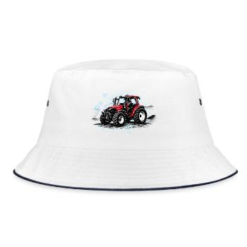 Red Tractor – Trekker vintage en demi-teinte - Bob - blanc/marine - Devant