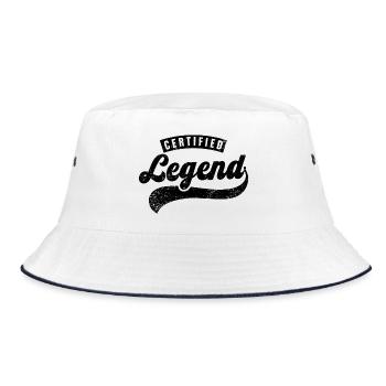 Certified Legend - Bucket Hat - white/navy - Front