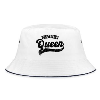Certified Queen - Bucket Hat - white/navy - Front