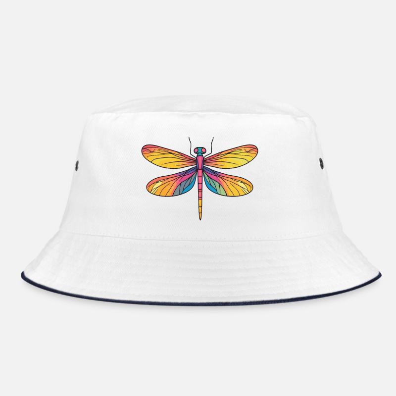 Regenbogen Libellenflügel Bucket Hat