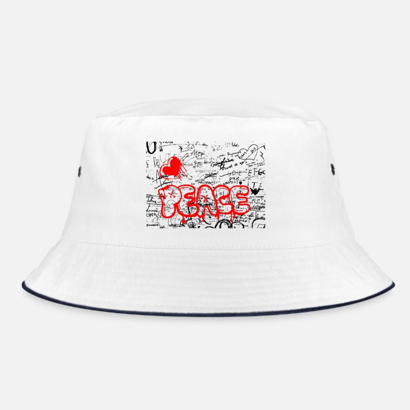 Frais Graffiti Heart Red - Bob - blanc/marine