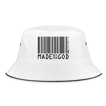 made by god - Bucket Hat - Weiß/Navy - Vorne
