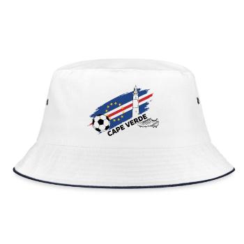 Cape Verde Football Fan Jersey Cape Verde - Bucket Hat - white/navy - Front