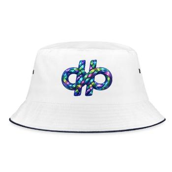 Hashtag infinite - Bucket Hat - white/navy - Front