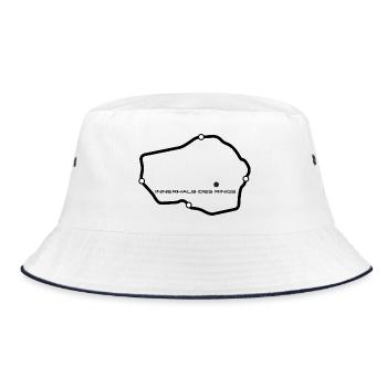 Innerhalb Des Rings - Berliner Insider Shirt - Bucket Hat - Weiß/Navy - Vorne
