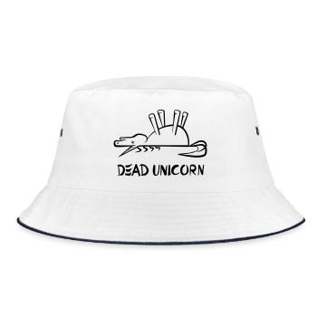 dead unicorn - Bucket Hat - white/navy - Front
