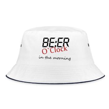 Bière à l’heure Drôle de bière Drôle de Cadeau - Bob - blanc/marine - Devant