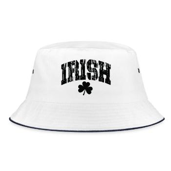 Irland - Bucket Hat - Weiß/Navy - Vorne