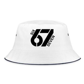67 Six Seven - Bucket Hat - Weiß/Navy - Vorne
