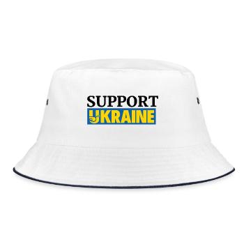 Ukraine - Bucket Hat - Weiß/Navy - Vorne