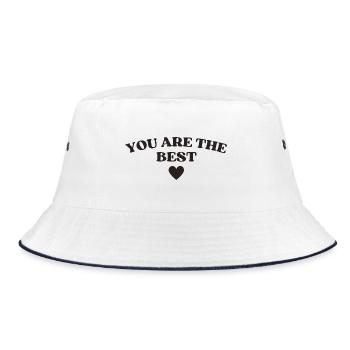 You are the best - Bucket Hat - white/navy - Front