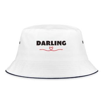 Darling Be Me Valentine - Bucket Hat - white/navy - Front