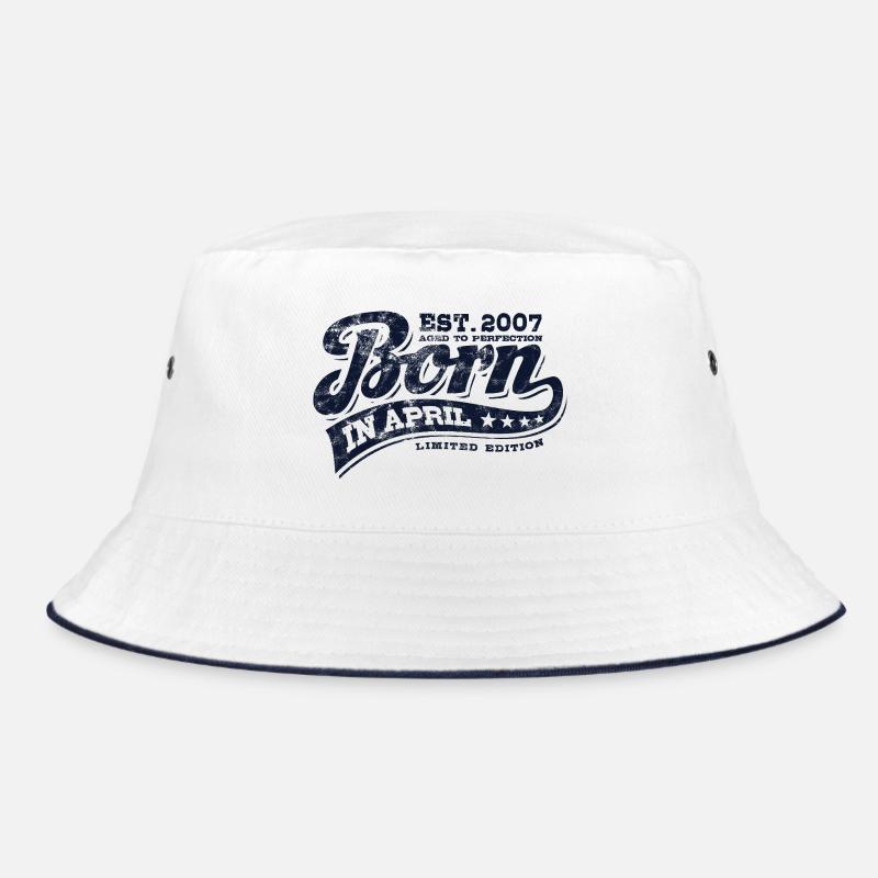 Born in April 2007 - Geburtstag - Geschenk Bucket Hat