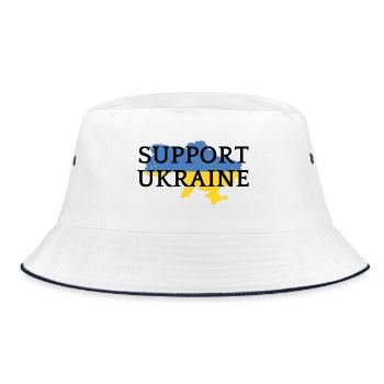 Ukraine - Bucket Hat - Weiß/Navy - Vorne