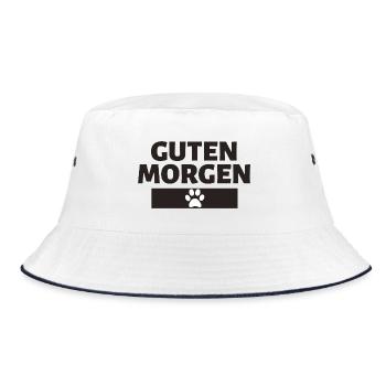 Good Morning Dog's Paw - Bucket Hat - white/navy - Front