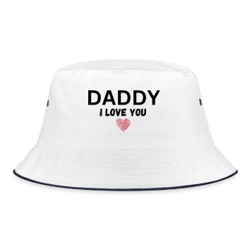Papa je t’aime - Bob - blanc/marine - Devant