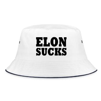 Elon sucks - Bob - blanc/marine - Devant