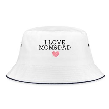 J’aime maman et papa - Bob - blanc/marine - Devant