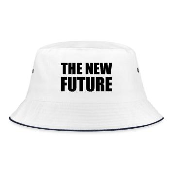 the new future - Bucket Hat - white/navy - Front
