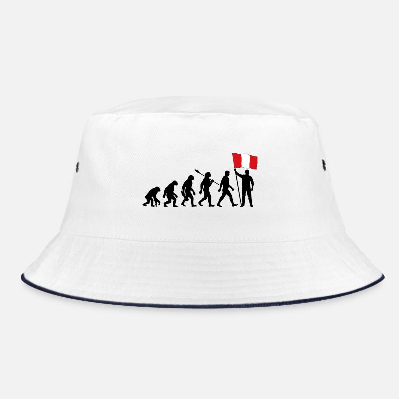 Peru - Evolution - Flagge - Nation Bucket Hat