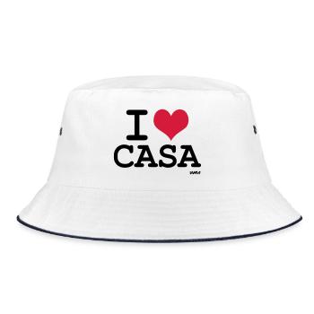 j'aime Casablanca - couleurs personnalisables - Bob - blanc/marine - Devant