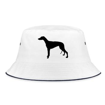 Greyhound - Bucket Hat - Weiß/Navy - Vorne
