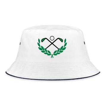 Golf Logo - Bucket Hat - white/navy - Front