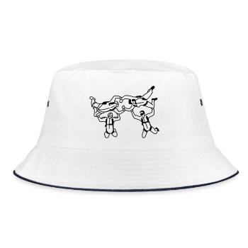 skydiving_2 - Bucket Hat - white/navy - Front