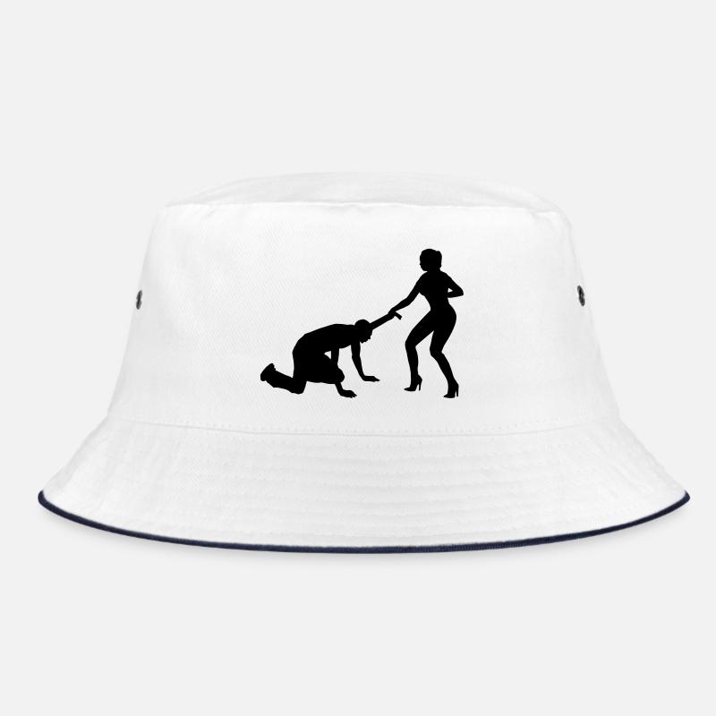 Junggesellenabschied - Bucket Hat - Weiß/Navy