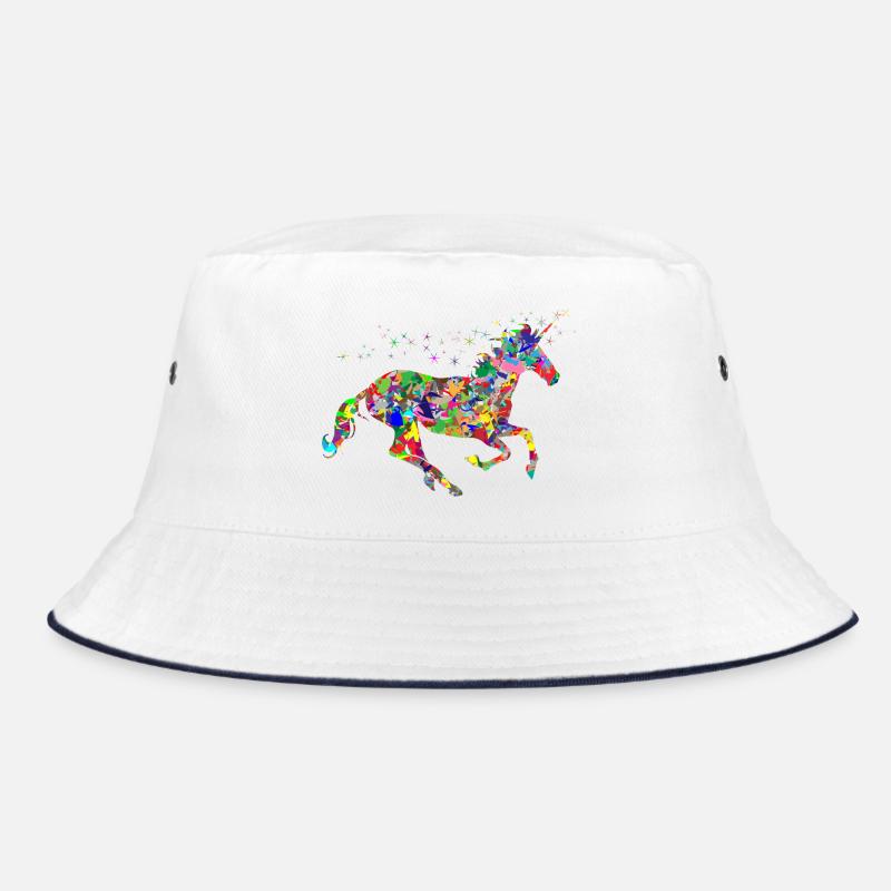 Einhorn Farbkleckse Geschenk Geschenkidee Bucket Hat