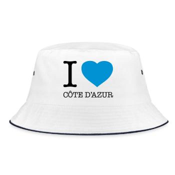 I LOVE COTE D’AZUR France Frankreich - Bob - blanc/marine - Devant
