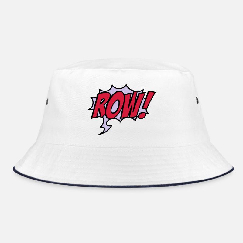 rudern - Bucket Hat - Weiß/Navy