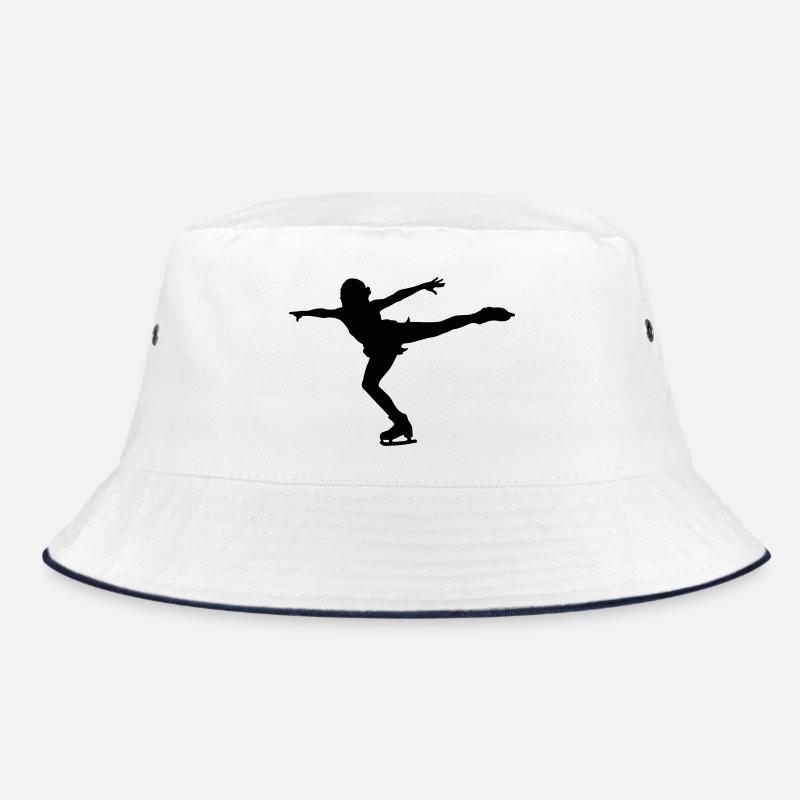 Eiskunstlauf - Bucket Hat - Weiß/Navy