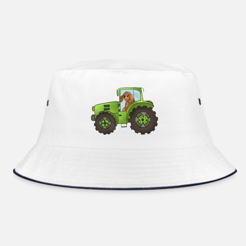 Hund mit Trecker Bucket Hat