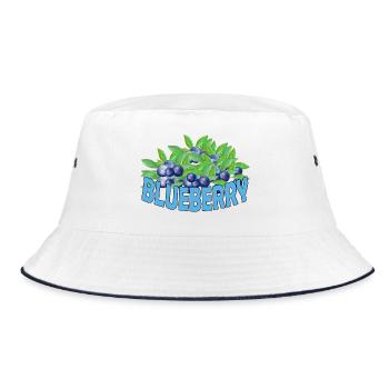 BLUEBERRY - Bucket Hat - white/navy - Front
