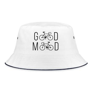 Cycling - Good Mood - Bucket Hat - white/navy - Front