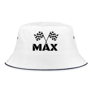 Pour les fans de Max. Course DGP. Drapeau de fin * - Bob - blanc/marine - Devant
