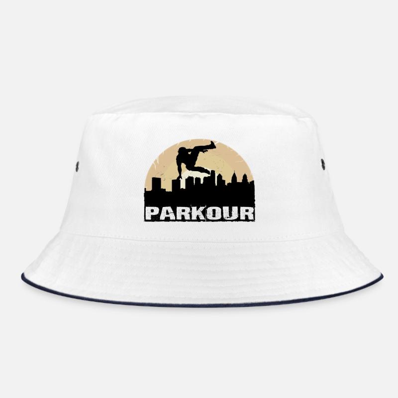 Parkour - Bucket Hat - Weiß/Navy