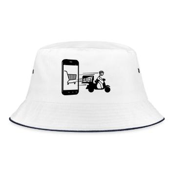 Achats en ligne et livraison scooter - Bob - blanc/marine - Devant