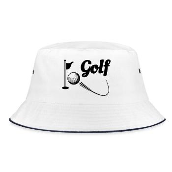 Golf 2 - Bucket Hat - white/navy - Front