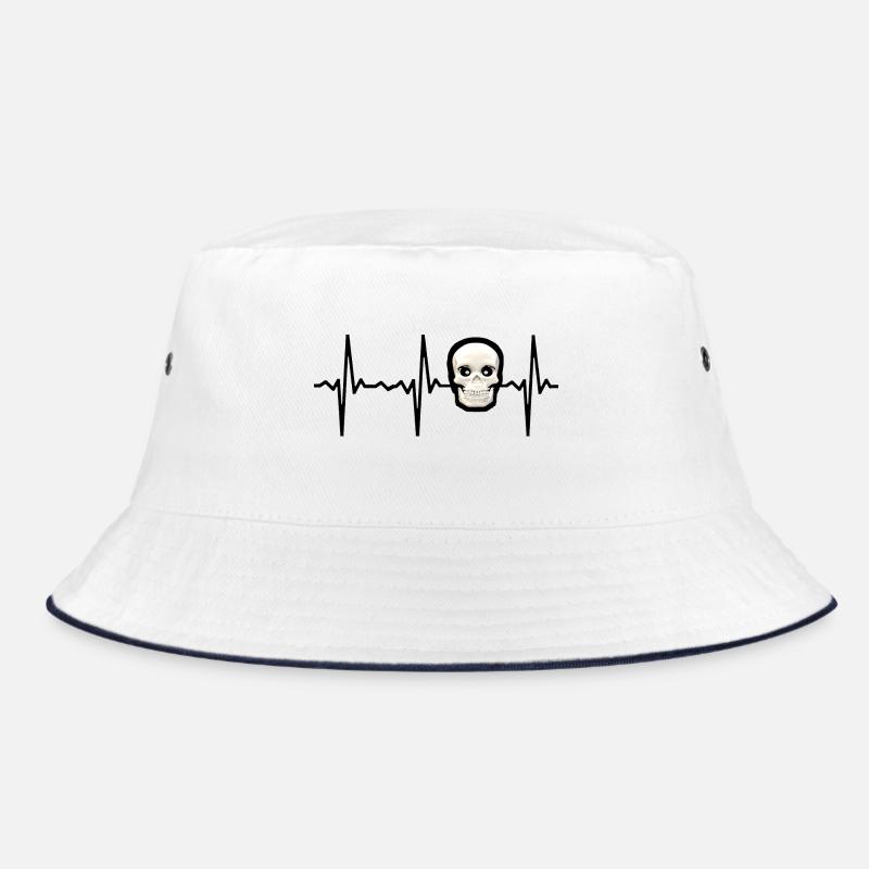 Schädel Skelett Skeleton Körper Puls Pulsschlag Bucket Hat