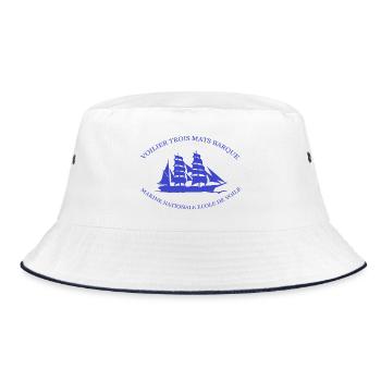 MARINE NATIONALE ECOLE DE VOILE CREA L. RUNEMBERG - Bob - blanc/marine - Devant