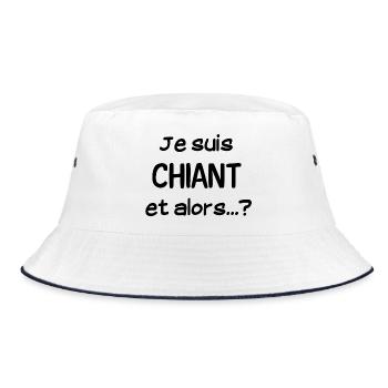 Je suis chiant et alors...? - Bob - blanc/marine - Devant