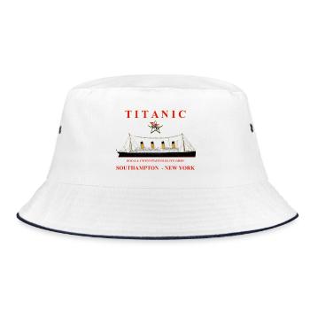 TITANIC CREATION Louis RUNEMBERG © Adagp - Bucket Hat - white/navy - Front