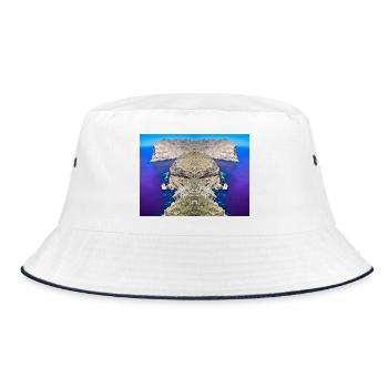 Cap Formentor Alienation V.2 - Bucket Hat - white/navy - Front
