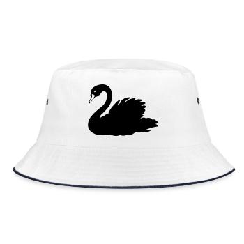 Figure d’ombre de cygne noir - Bob - blanc/marine - Devant