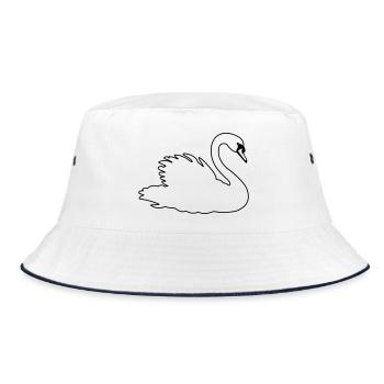 Cygne transparent - Bob - blanc/marine - Devant