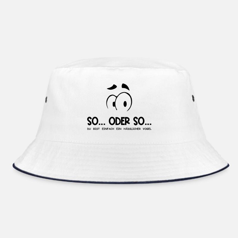 So...Oder So: Hässlicher Vogel - Schwarz Bucket Hat